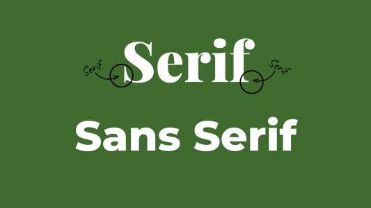 Hvad er sans serif og serif?